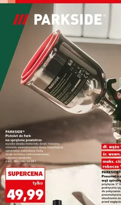 Pistolet do farb na sprężone powietrze PARKSIDE promocja w Kaufland