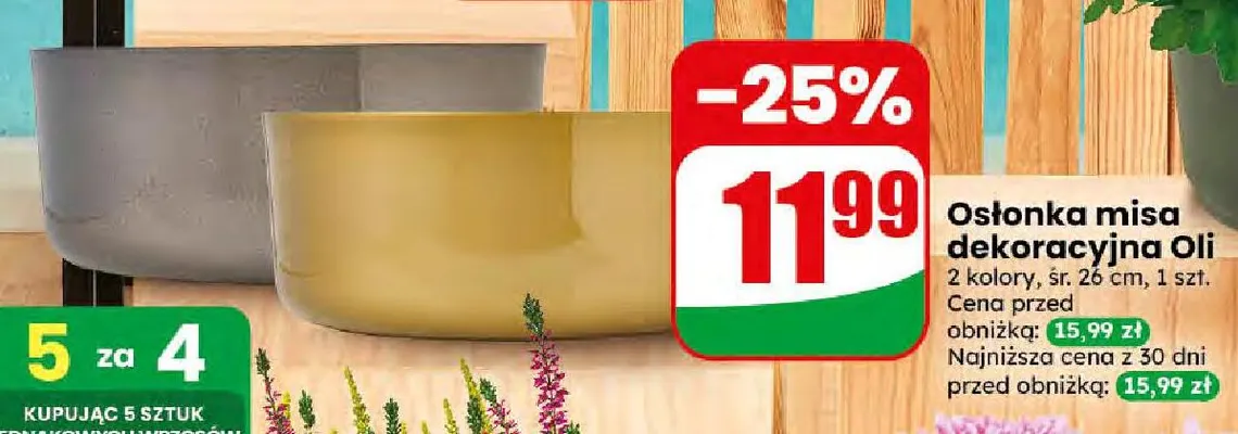 Osłonka misa dekoracyjna Oli promocja w Dino