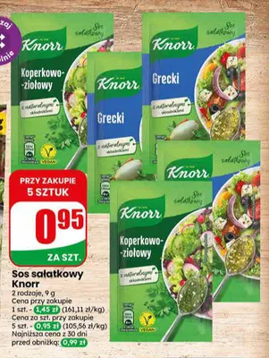 Sos sałatkowy Grecki Knorr promocja w Dino
