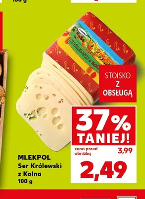 Ser Królewski z Kolna Mlekpol promocja w Kaufland
