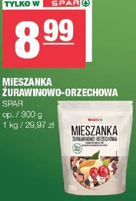 Mieszanka żurawinowo-orzechowa Spar promocja w SPAR