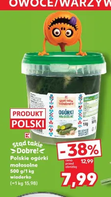 Polskie ogórki małosolne promocja w Kaufland