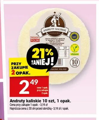 Andruty kaliskie 10szt. promocja w Twój Market