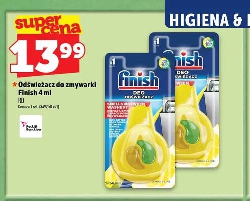 Odświeżacz do zmywarki Finish Lemon & Lime promocja w TOPAZ