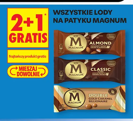 Lody na patyku Magnum promocja w Biedronka