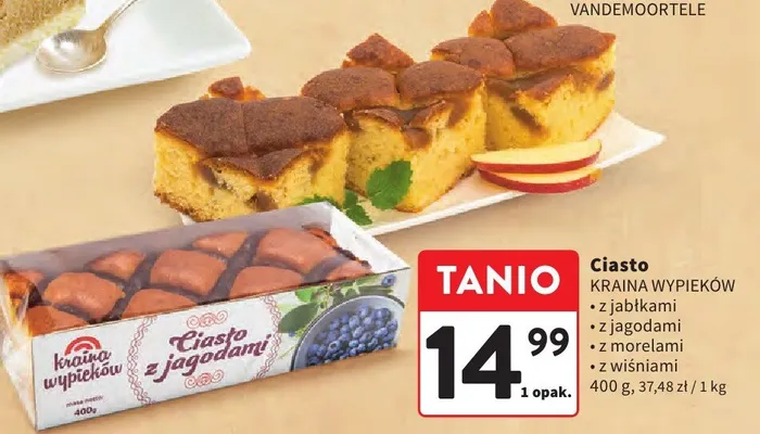 Ciasto z wiśniami promocja w Intermarche