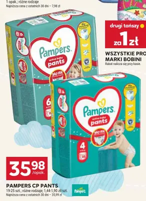 Pieluchomajtki Pampers CP Pants promocja w Stokrotka