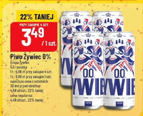 Piwo 0% promocja w POLOmarket