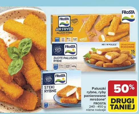 Steki rybne Frosta promocja w Carrefour
