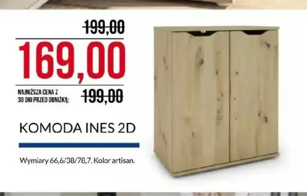 Komoda Ines 2D promocja w Abra Meble