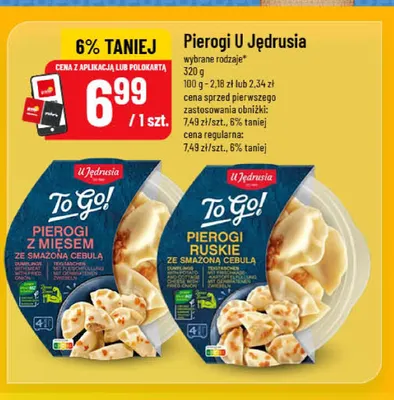 Pierogi z mięsem ze smażoną cebulą U Jędrusia promocja w POLOmarket