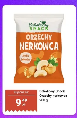 Orzechy nerkowca Bakaliowy Snack promocja w Dino