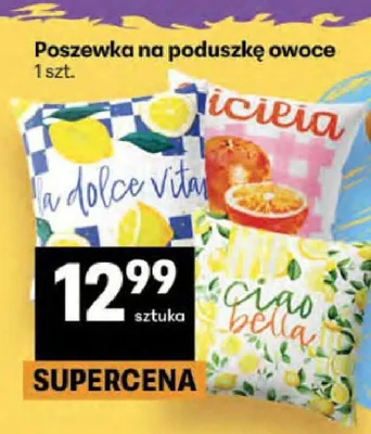 Poszewka na poduszkę owoce promocja w Delikatesy Centrum