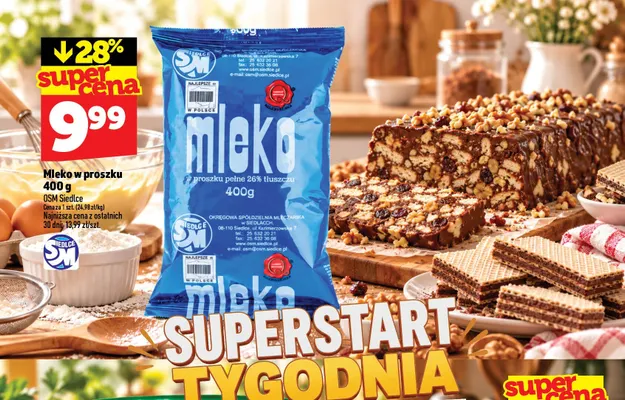 Mleko w proszku OSM Siedlce promocja w TOPAZ