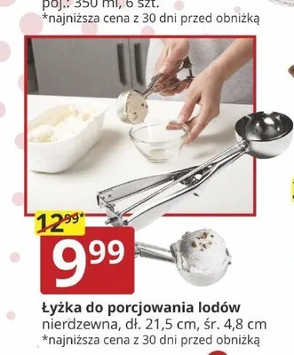 Łyżka do porcjowania lodów promocja w Prymus AGD