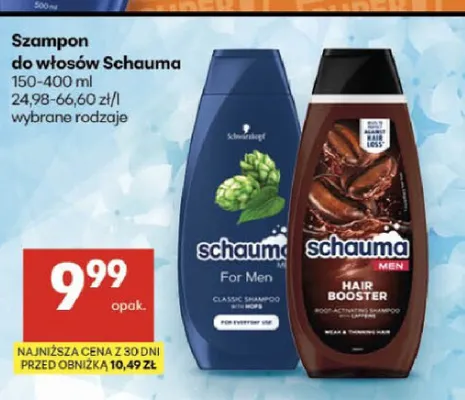 Szampon do włosów Schauma Hair Booster promocja w Delikatesy Centrum