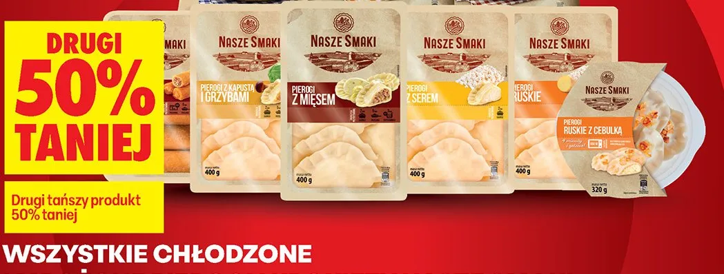 Pierogi wszystkie rodzaje promocja w Biedronka