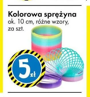 Kolorowa sprężyna promocja w Tedi