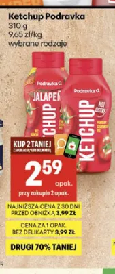 Ketchup Podravka Jalapeno promocja w Delikatesy Centrum