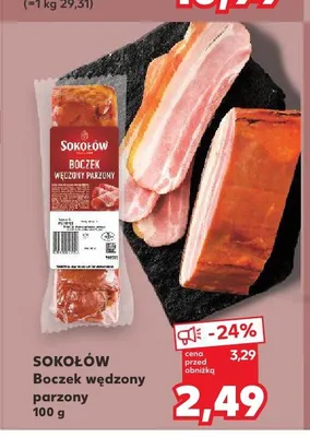 Boczek wędzony parzony Sokołów promocja w Kaufland