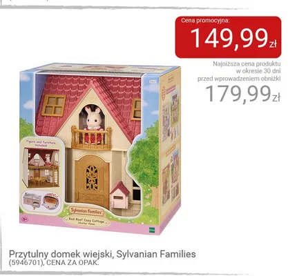 Przytulny domek wiejski Sylvanian Families promocja w Smyk