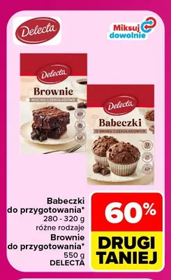 Babeczki do przygotowania Delecta promocja w Carrefour Market