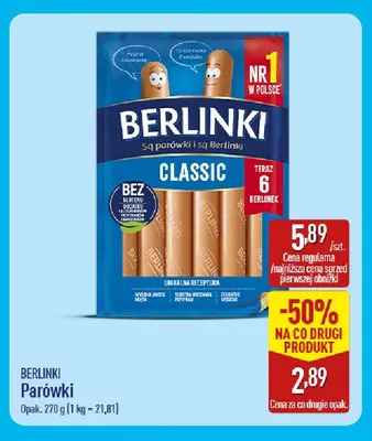 Parówki Berlinki promocja w Aldi
