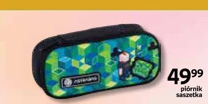 Piórnik saszetka Astrabag geometryczny zielono-niebieski promocja w Empik