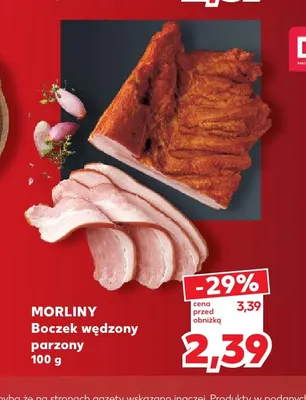 Boczek wędzony parzony Morliny promocja w Kaufland
