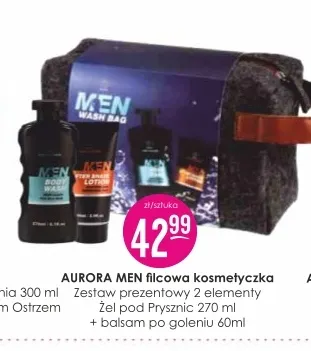 Zestaw prezentowy filcowa kosmetyczka Aurora Men promocja w Drogerie Jasmin