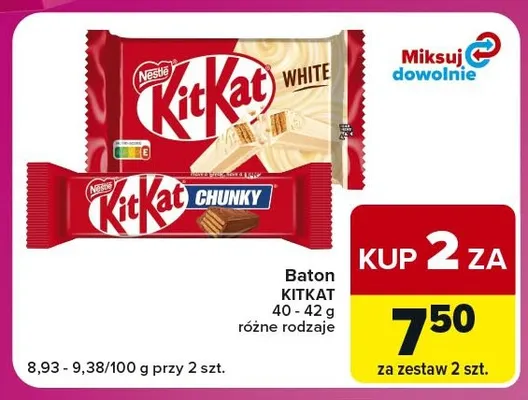 Baton KitKat White promocja w Carrefour Express