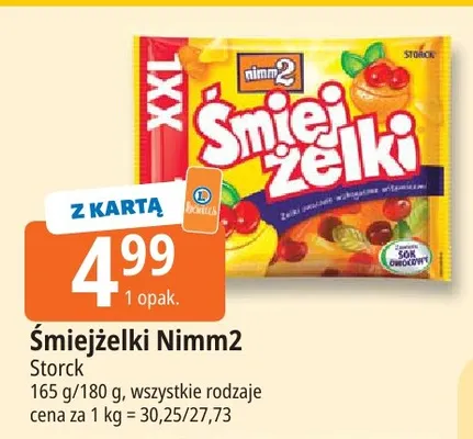 Żelki Nimm2 Śmiejżelki promocja w Leclerc
