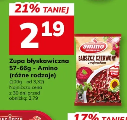 Zupa błyskawiczna 57-66g promocja w Hitpol