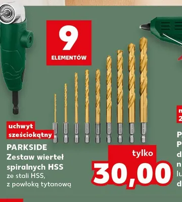Zestaw wierteł spiralnych HSS Parkside promocja w Kaufland