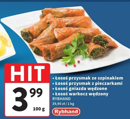 Łosoś gniazda wędzone promocja w Intermarche