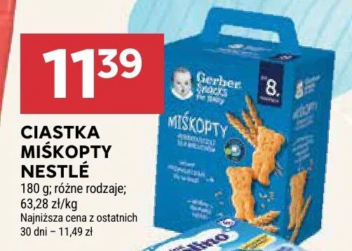 Ciastka Miśkopty różne rodzaje promocja w Stokrotka