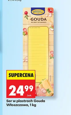 Ser w plastrach Gouda Włoszczowa promocja w Biedronka