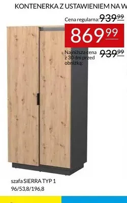 Szafa Sierra Typ 1 promocja w Abra Meble