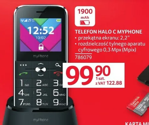Telefon halo C myPhone promocja w Selgros