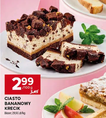 Ciasto bananowy kręcik promocja w Stokrotka