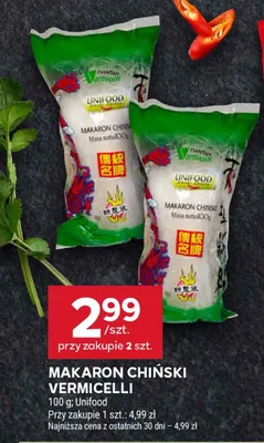 Makaron chiński vermicelli promocja w Stokrotka