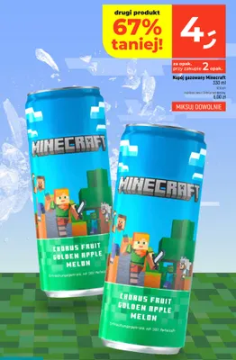 Napój gazowany Minecraft promocja w Dealz