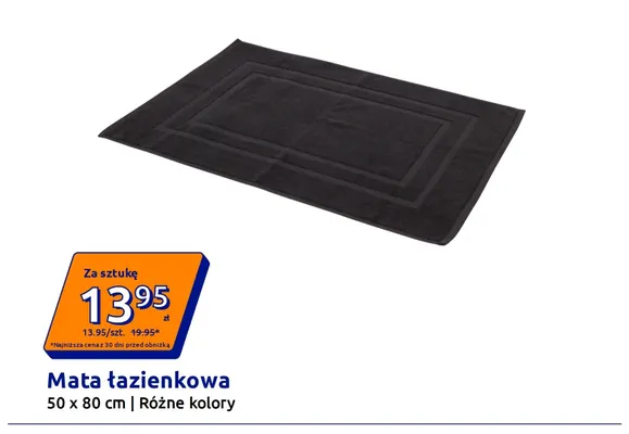 Mata łazienkowa 50x80 cm promocja w Action