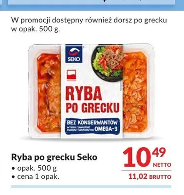 Ryba po grecku Seko promocja w Makro