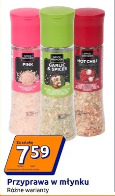 Przyprawa w młynku różne warianty promocja w Action