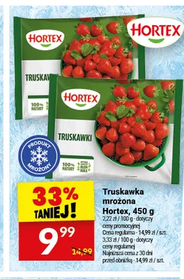 Truskawka mrożona Hortex promocja w Twój Market