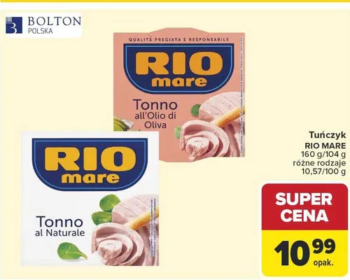 Tuńczyk w oliwie al naturale promocja w Carrefour Market