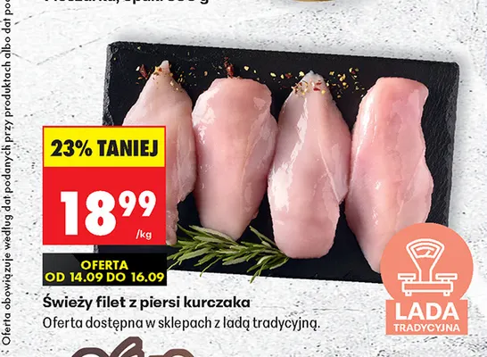 Świeży filet z piersi kurczaka promocja w Biedronka