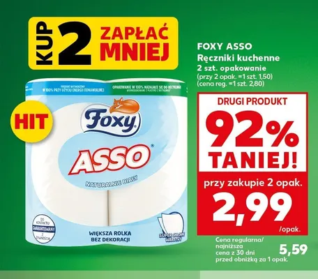 Ręczniki kuchenne Foxy Asso promocja w Kaufland