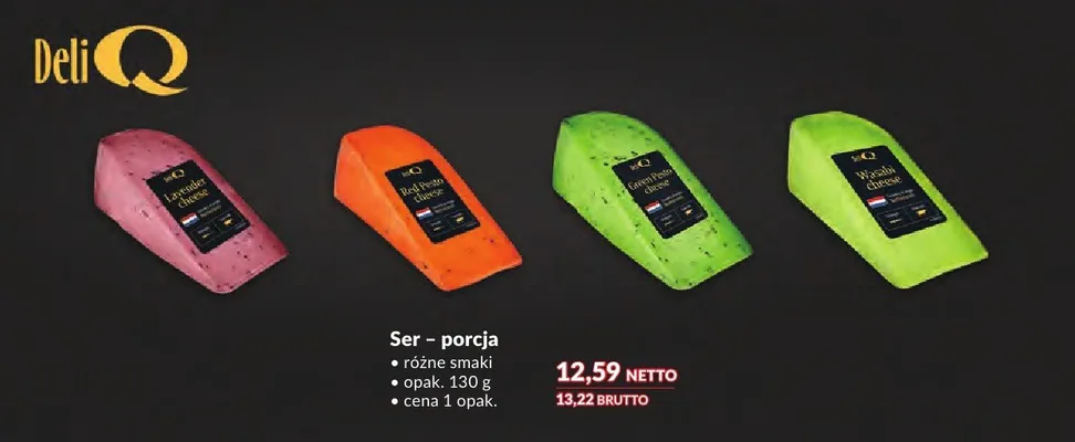 Ser Deli Q zielony rukolą promocja w Makro